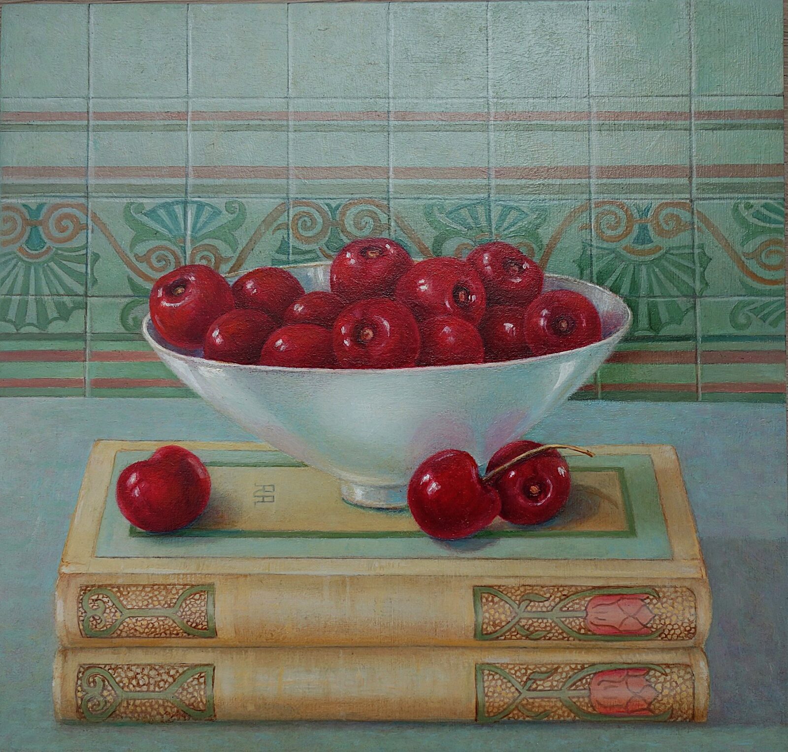 Stlleven met kersen Stlleven met kersen